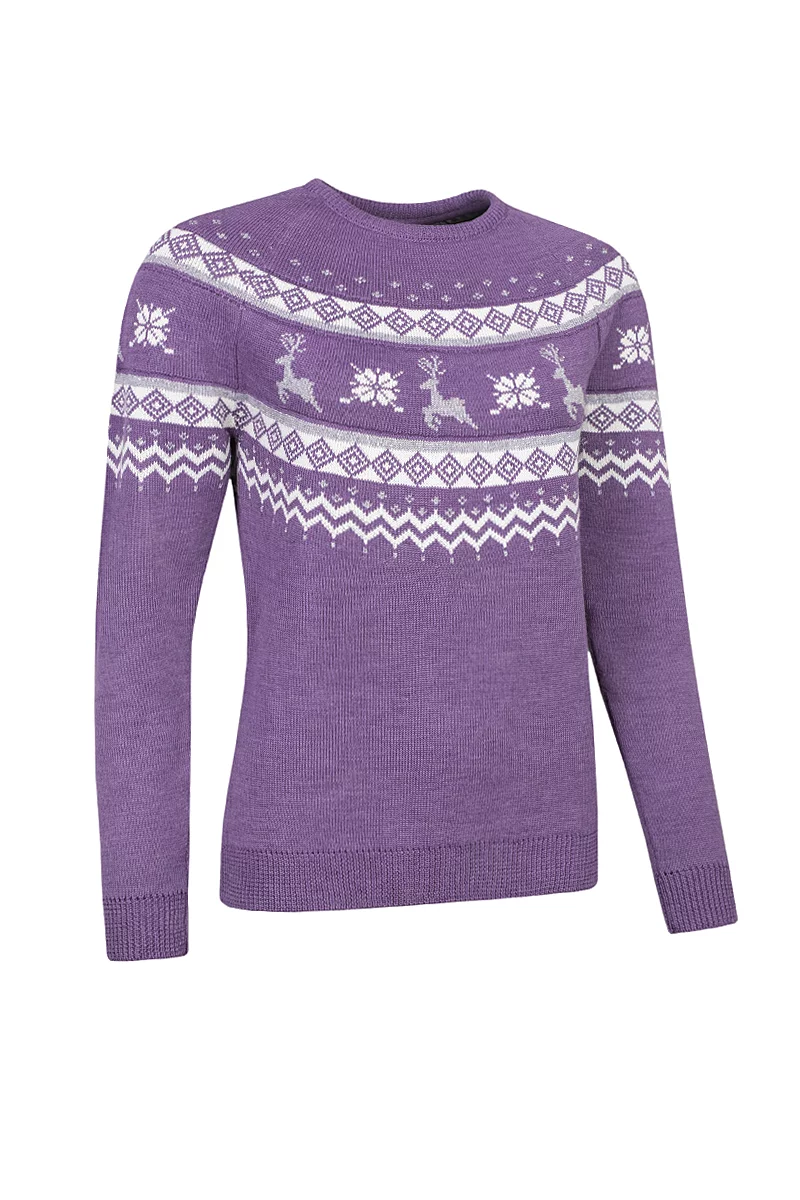 Ladies Fairisle Hind Christmas Pullover