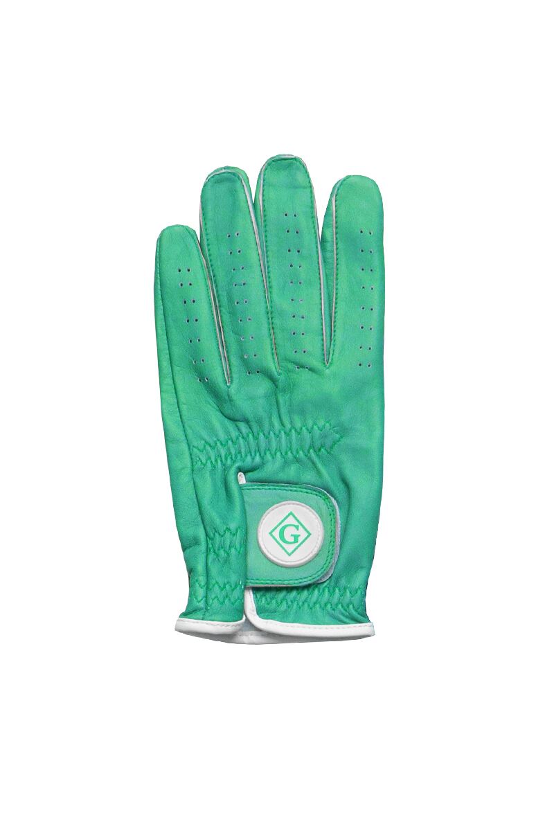 Mens and Ladies Cabretta Leather Golf Glove Sale Marine Green Lds M