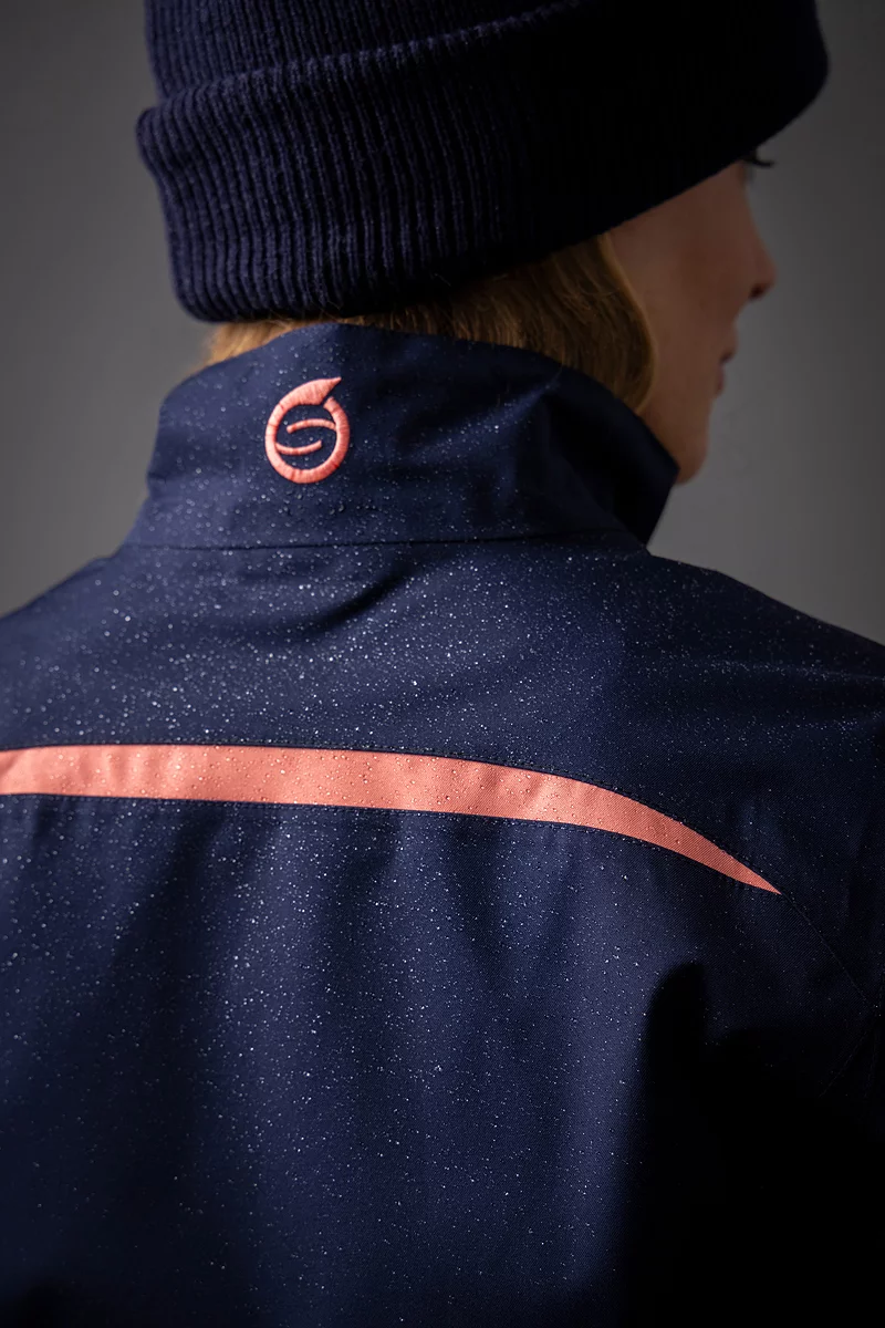 Ladies Zip Front Panelled Waterproof Golf Jacket Ladies Zip Front Panelled Waterproof Golf Jacket