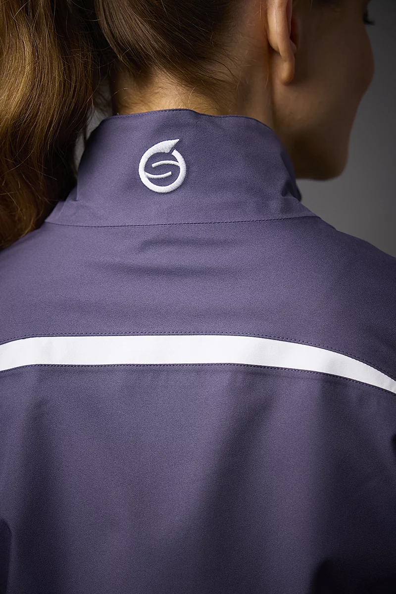 Ladies Zip Front Panelled Waterproof Golf Jacket