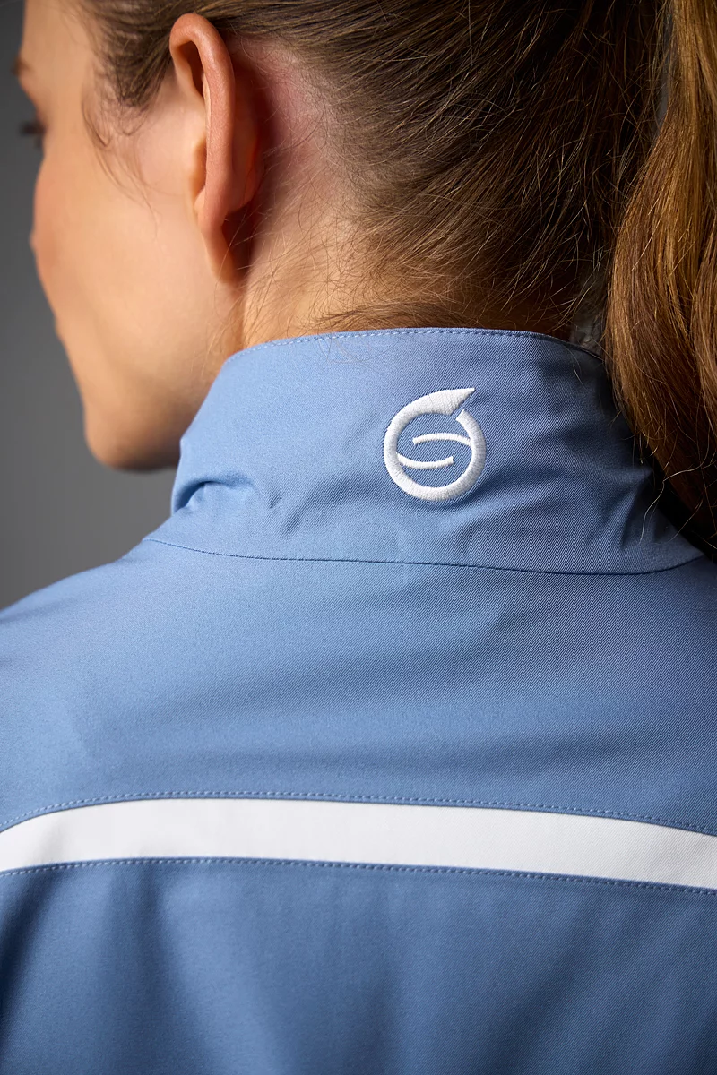 Ladies Zip Front Panelled Waterproof Golf Jacket