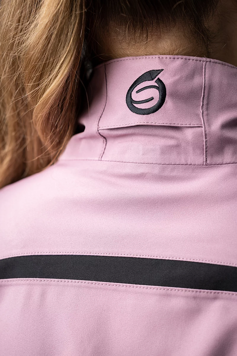 The Open Ladies Zip Front Panelled Waterproof Golf Jacket The Open Ladies Zip Front Panelled Waterproof Golf Jacket