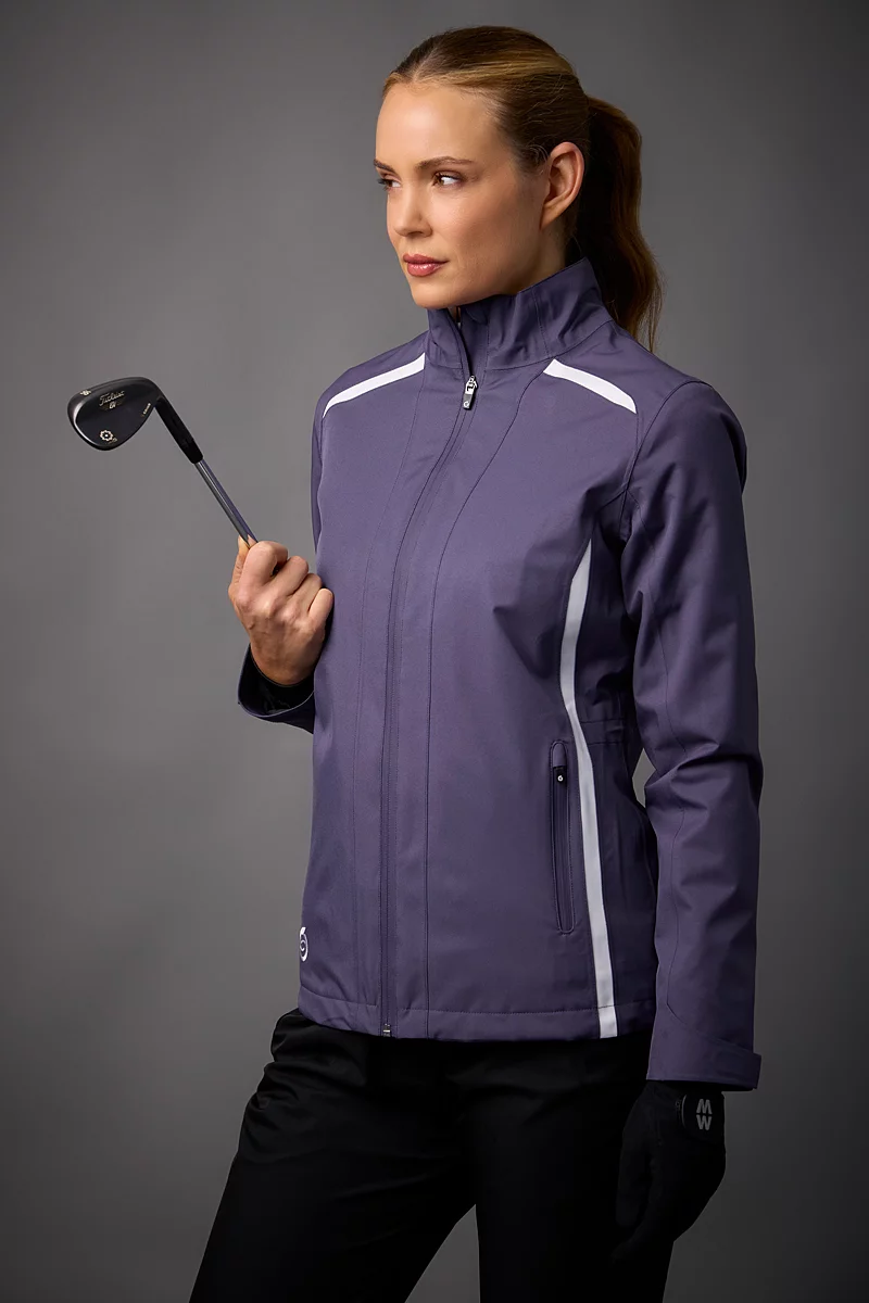 Official Ryder Cup 2027 Ladies Zip Front Panelled Waterproof Golf Jacket