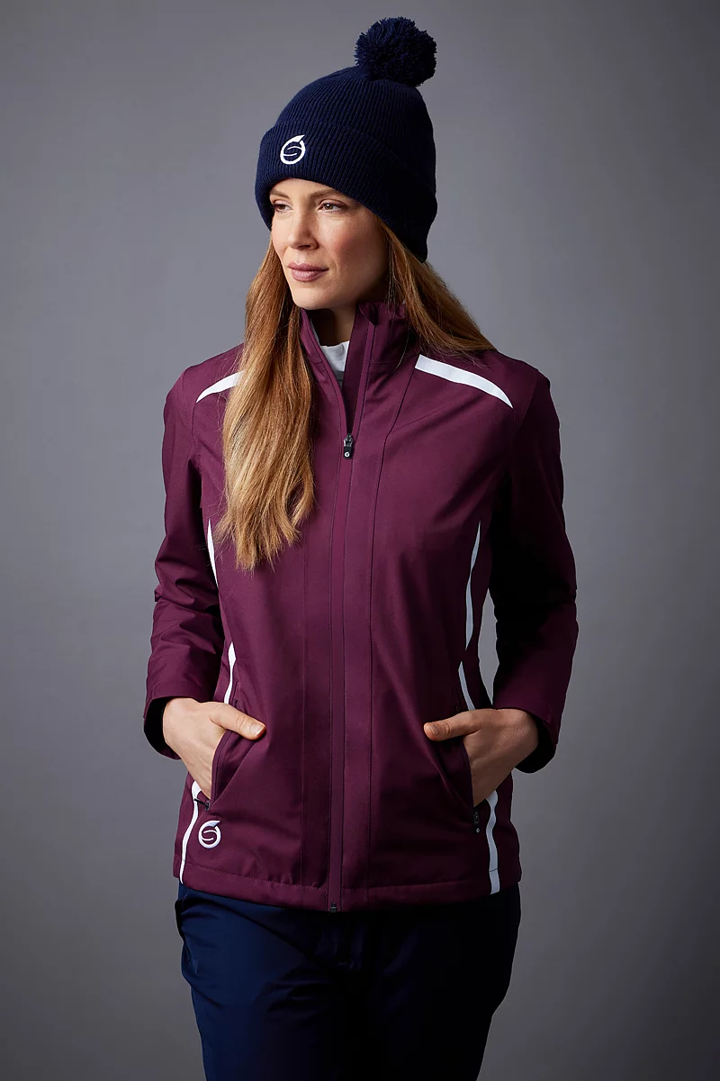 Ladies Zip Front Lightweight Panelled Waterproof Golf Jacket Sale