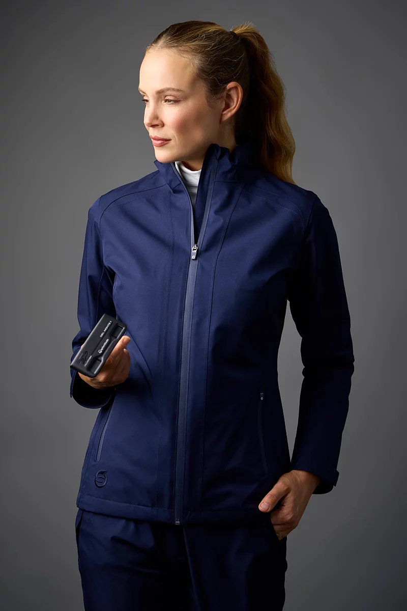 Official Ryder Cup 2027 Ladies Zip Front Panelled Waterproof Golf Jacket