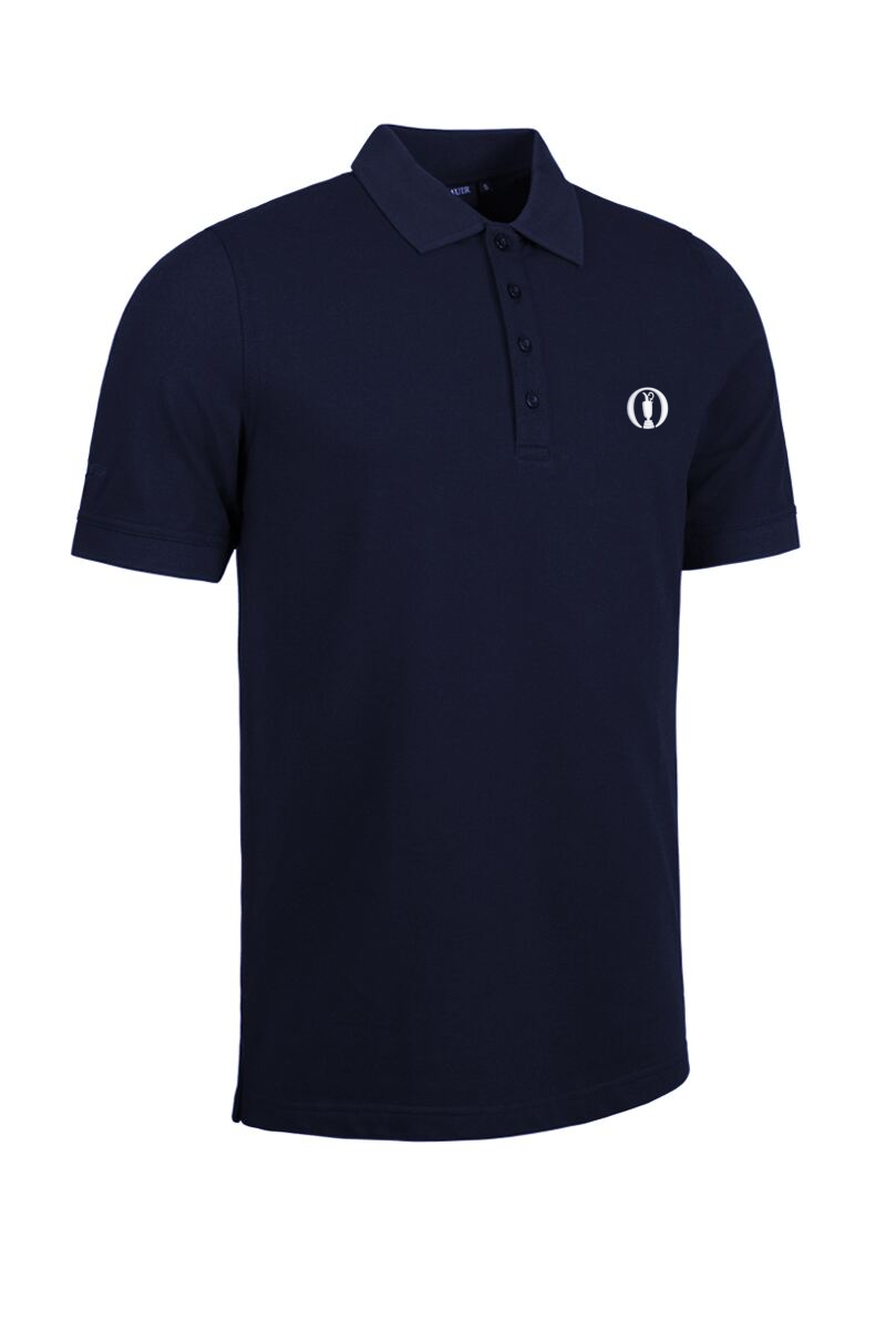 The Open Mens Cotton Pique Golf Polo Shirt The Open Mens Cotton Pique Golf Polo Shirt