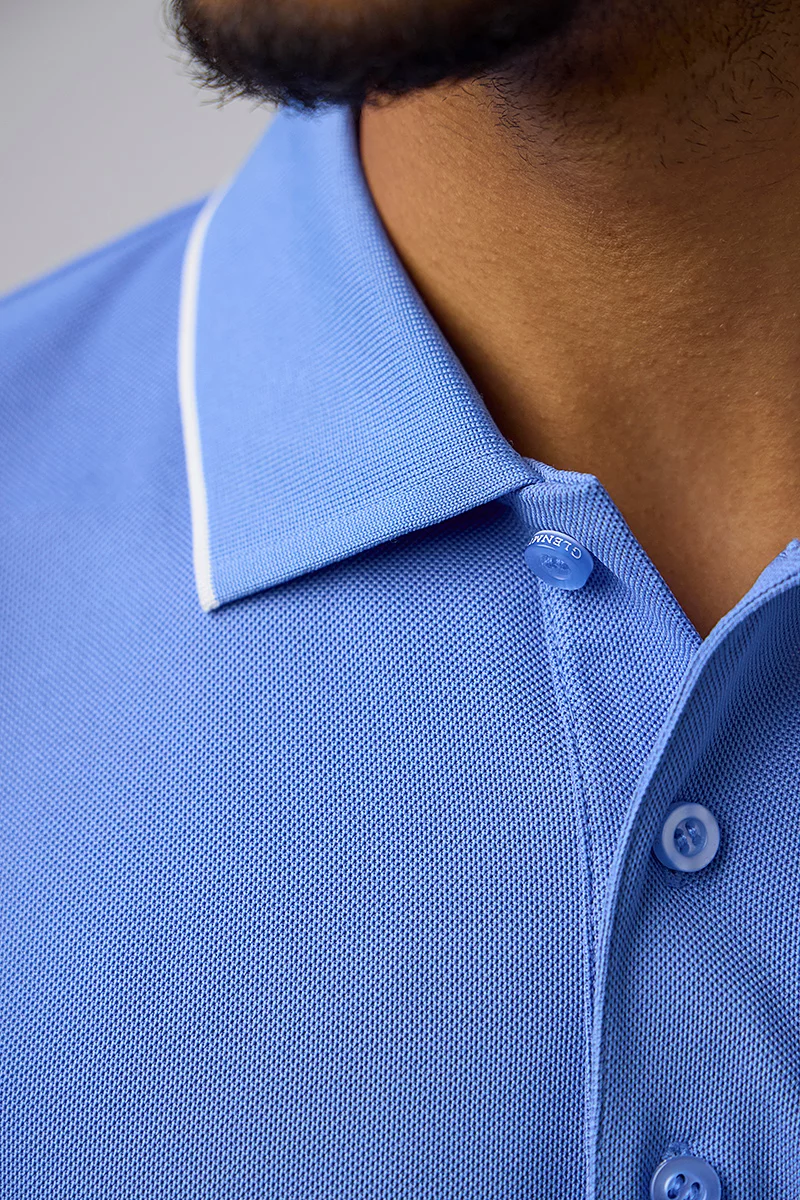 Mens Colour Block Performance Pique Golf Shirt Mens Colour Block Performance Pique Golf Shirt