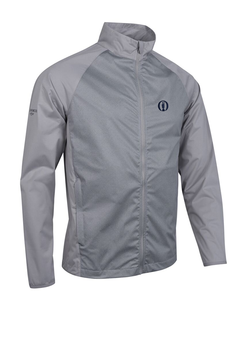 The Open Mens Full Zip Lightweight Stretch Water Repellent Golf Jacket