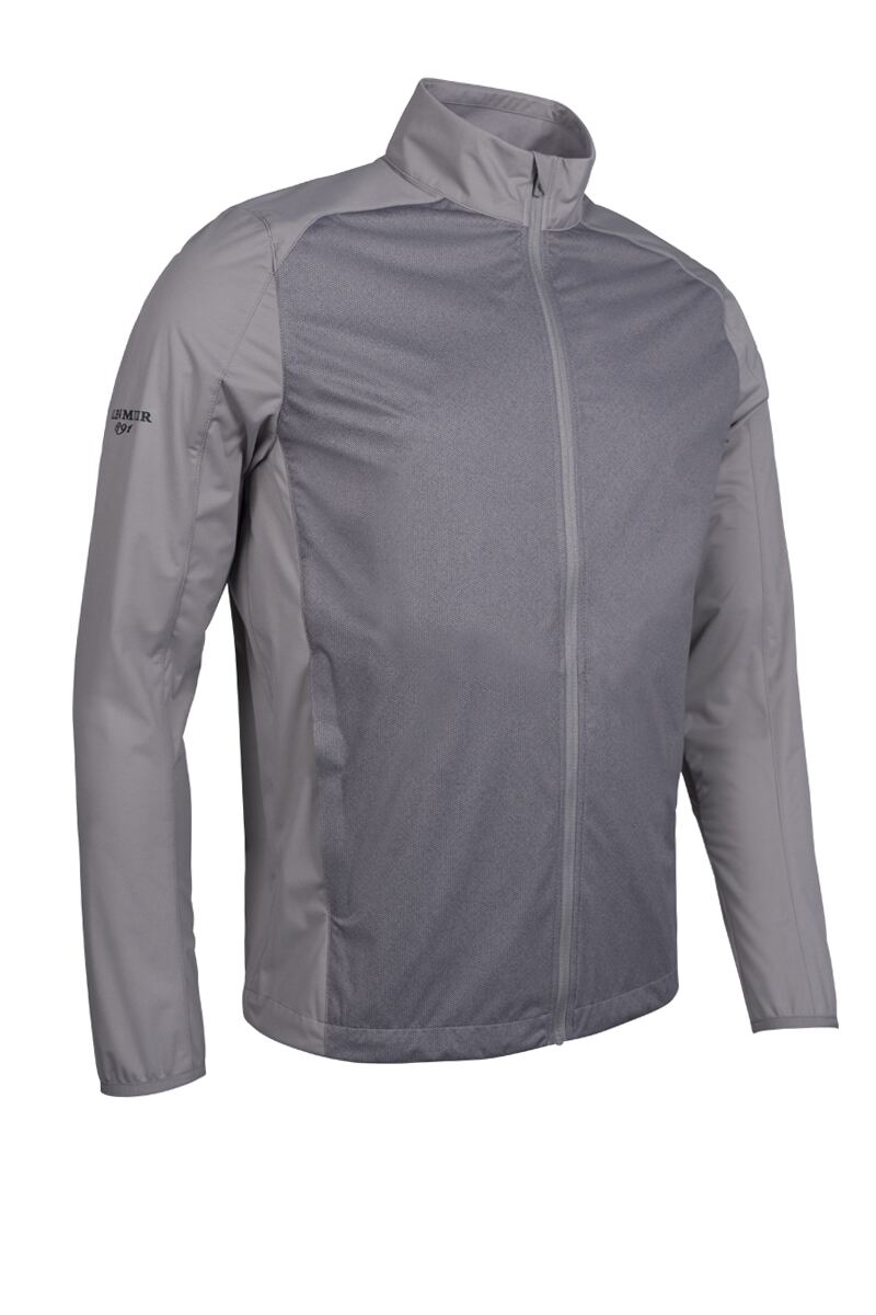 Mens Full Zip Lightweight Stretch Water Repellent Golf Jacket
