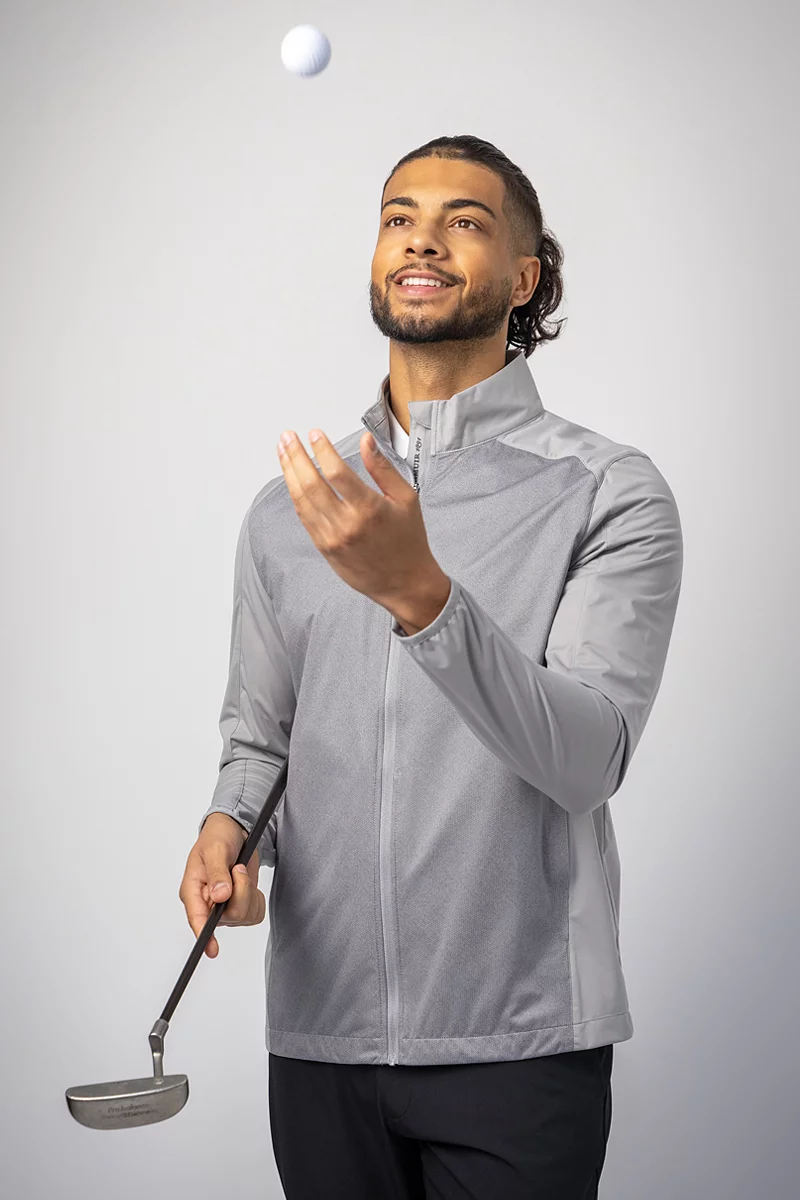 Mens Full Zip Lightweight Stretch Water Repellent Golf Jacket Mens Full Zip Lightweight Stretch Water Repellent Golf Jacket