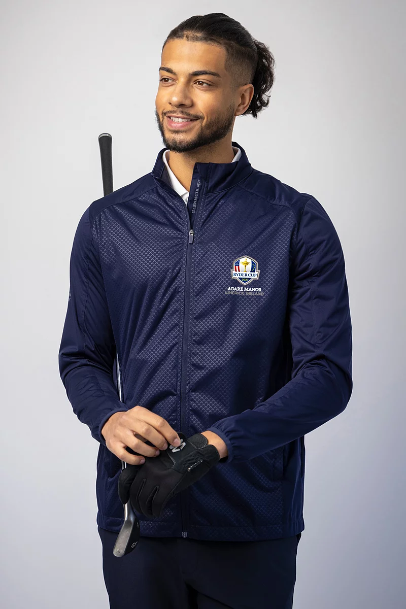 Official Ryder Cup 2027 Mens Full Zip Lightweight Stretch Water Repellent Golf Jacket Official Ryder Cup 2027 Mens Full Zip Lightweight Stretch Water Repellent Golf Jacket
