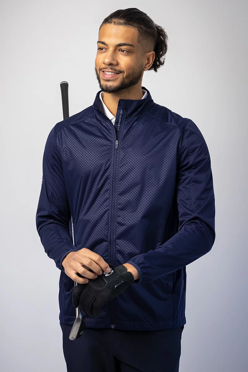 The Open Mens Full Zip Lightweight Stretch Water Repellent Golf Jacket