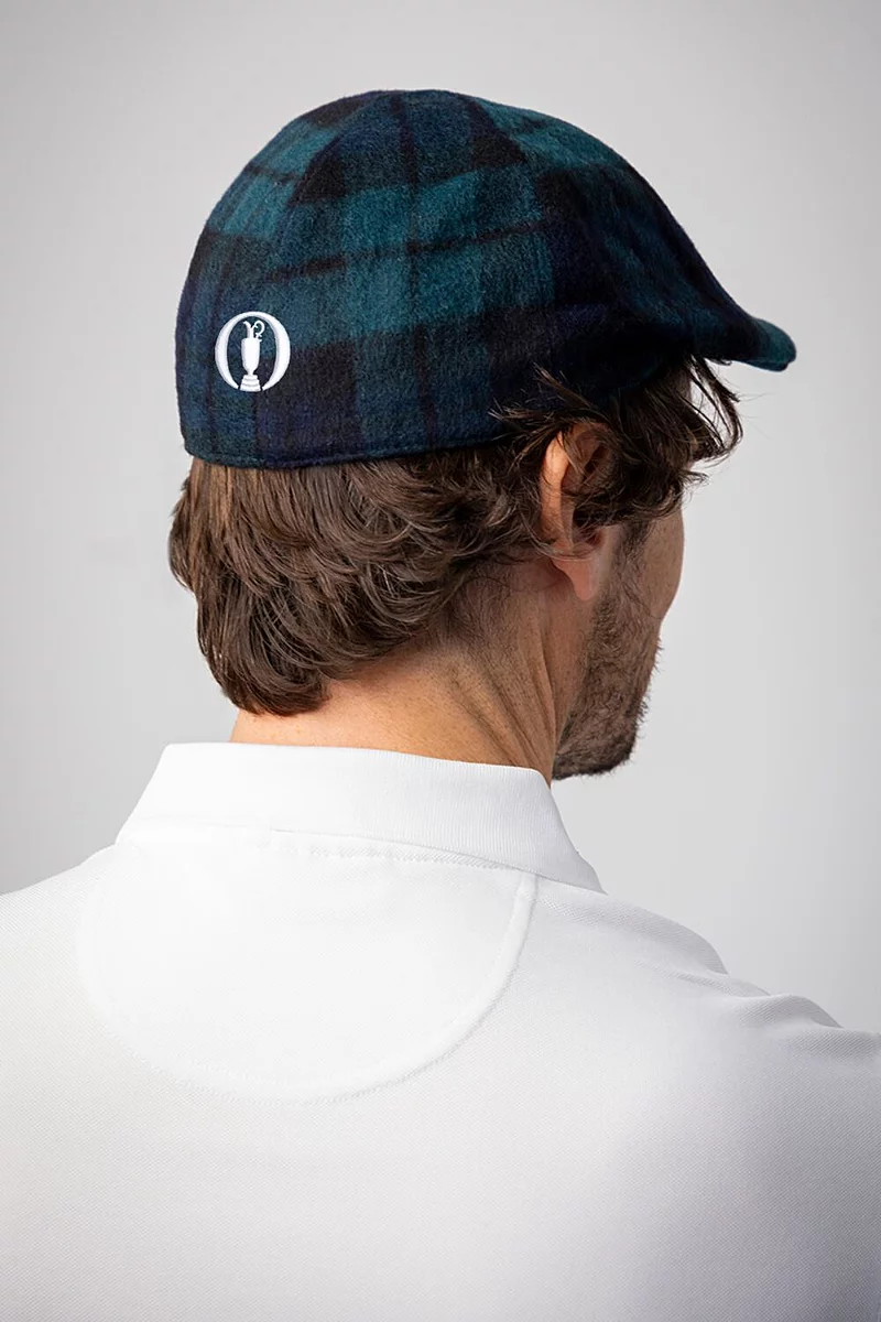 The Open Mens and Ladies Tweed Duckbill Flat Cap The Open Mens and Ladies Tweed Duckbill Flat Cap