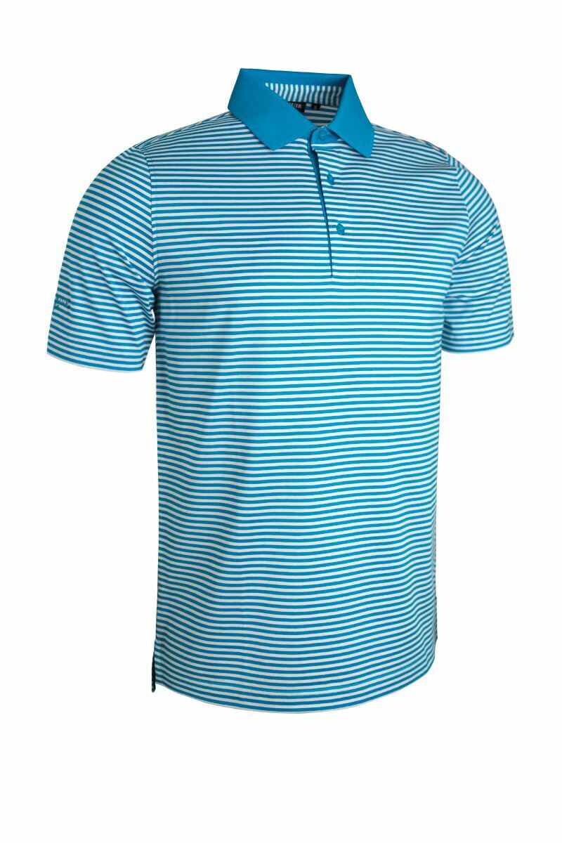 Mens Letham Mercerised Striped Golf Shirt Sale