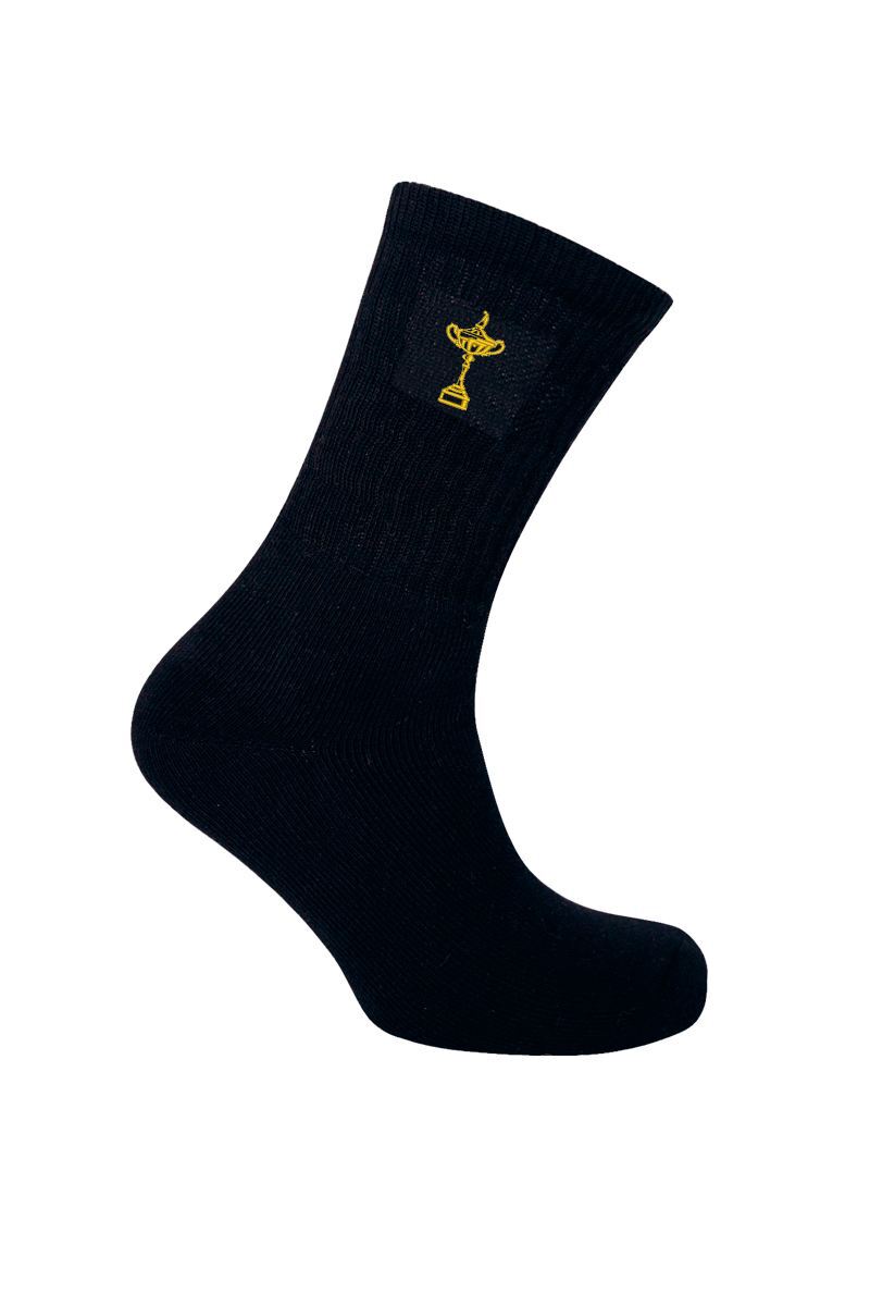 Official Ryder Cup Trophy Mens Cotton Crew Golf Socks