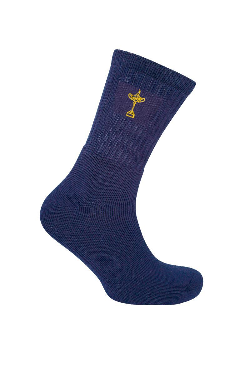 Official Ryder Cup Trophy Mens Cotton Crew Golf Socks Official Ryder Cup Trophy Mens Cotton Crew Golf Socks