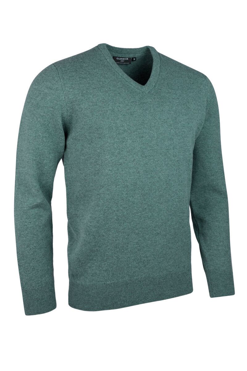 Mens V Neck Lambswool Midweight Golf Sweater Mens V Neck Lambswool Midweight Golf Sweater
