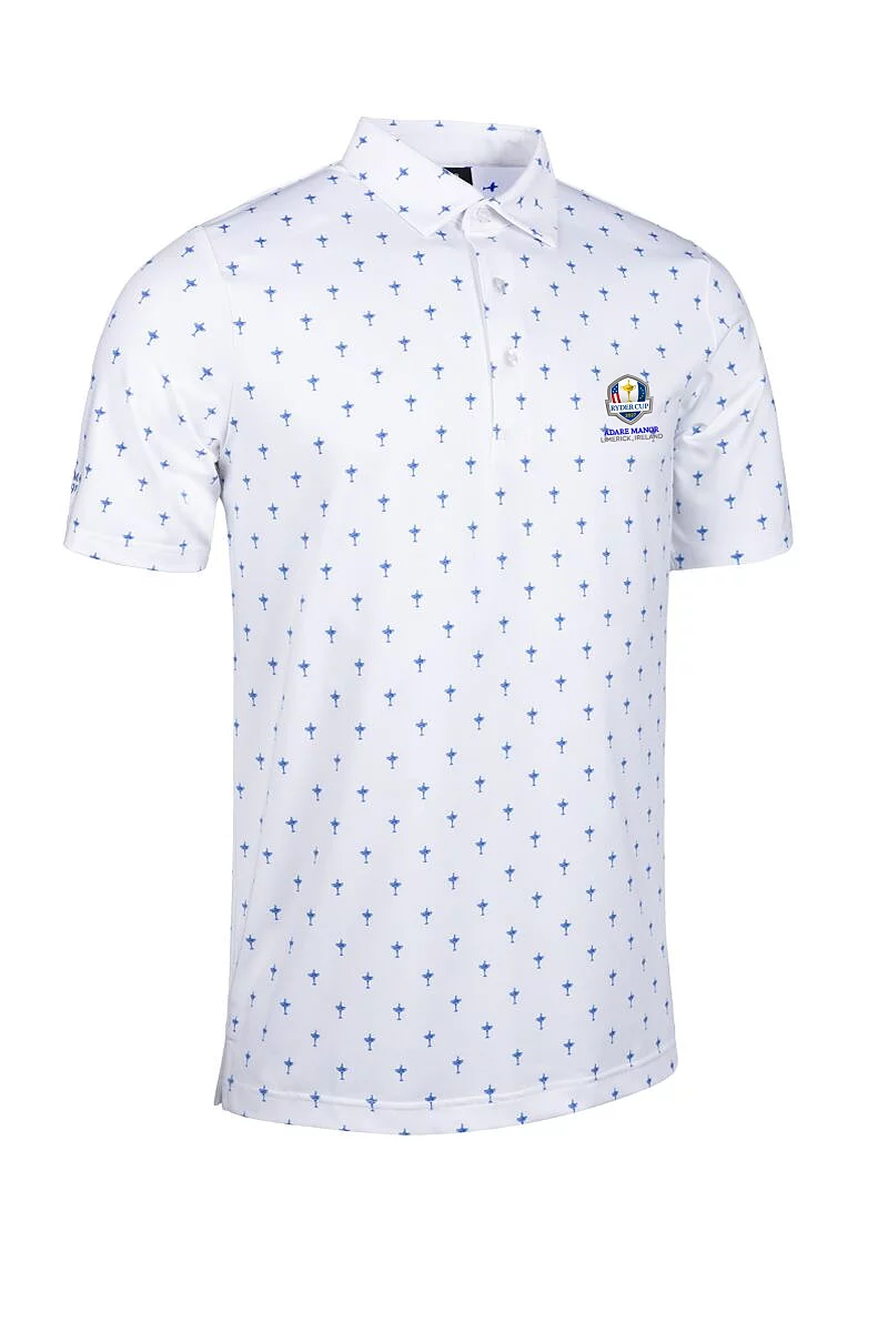 Ryder Cup 2027 All Over Trophy Print Performance Polo Shirt