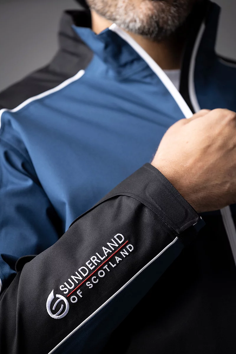 Mens Chest and Sleeve Panel Waterproof Golf Jacket Sale