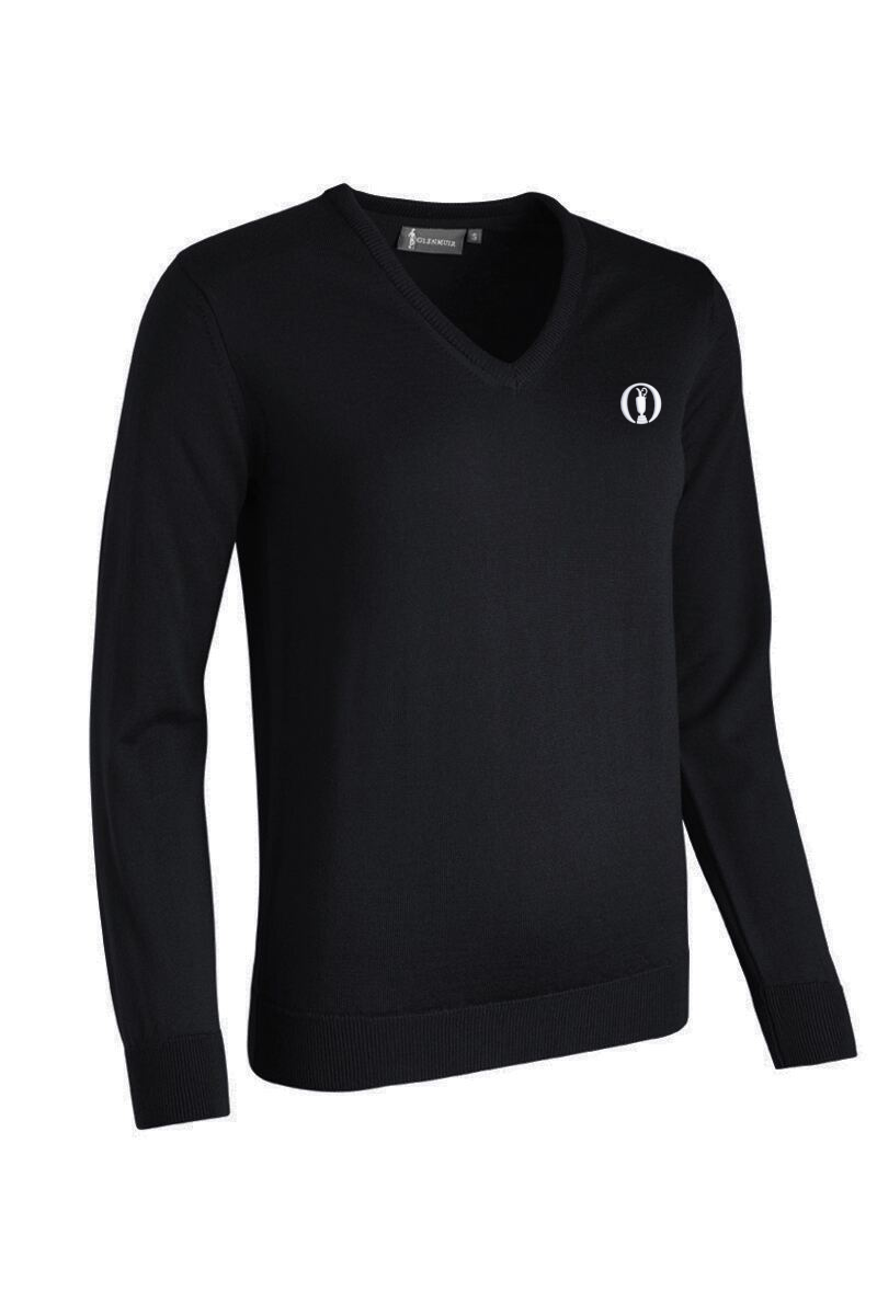 The Open Ladies V Neck Merino Wool Lightweight Golf Sweater