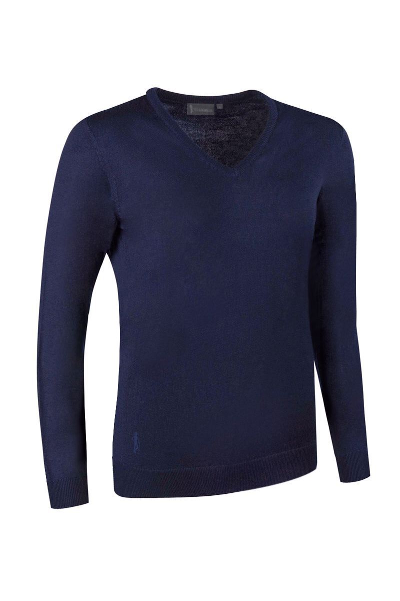 Ladies V Neck Merino Maya Golf Sweater