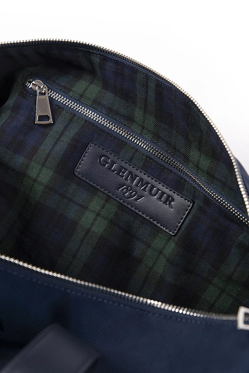 Official Ryder Cup Trophy Mens and Ladies Tartan Lined Travel Banker Bag Official Ryder Cup Trophy Mens and Ladies Tartan Lined Travel Banker Bag