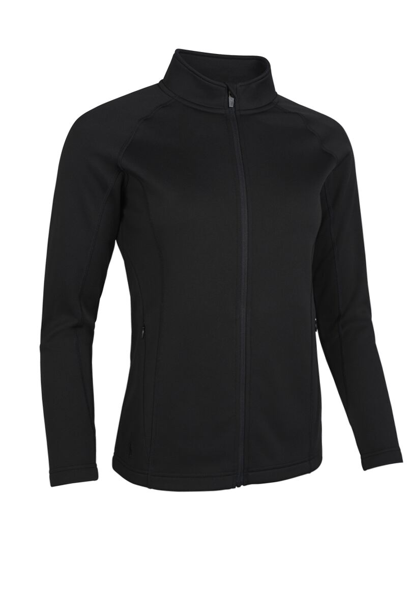 Ladies Full Zip Coverstitch Panelled Midlayer Golf Jacket