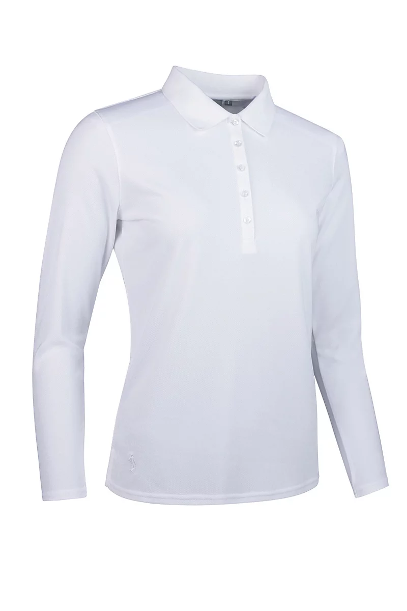 Long Sleeve Performance Pique Golf Polo Shirt
