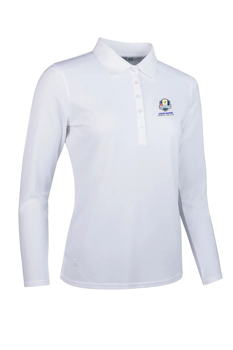 Ryder Cup 2027 Long Sleeve Performance Pique Golf Polo Shirt