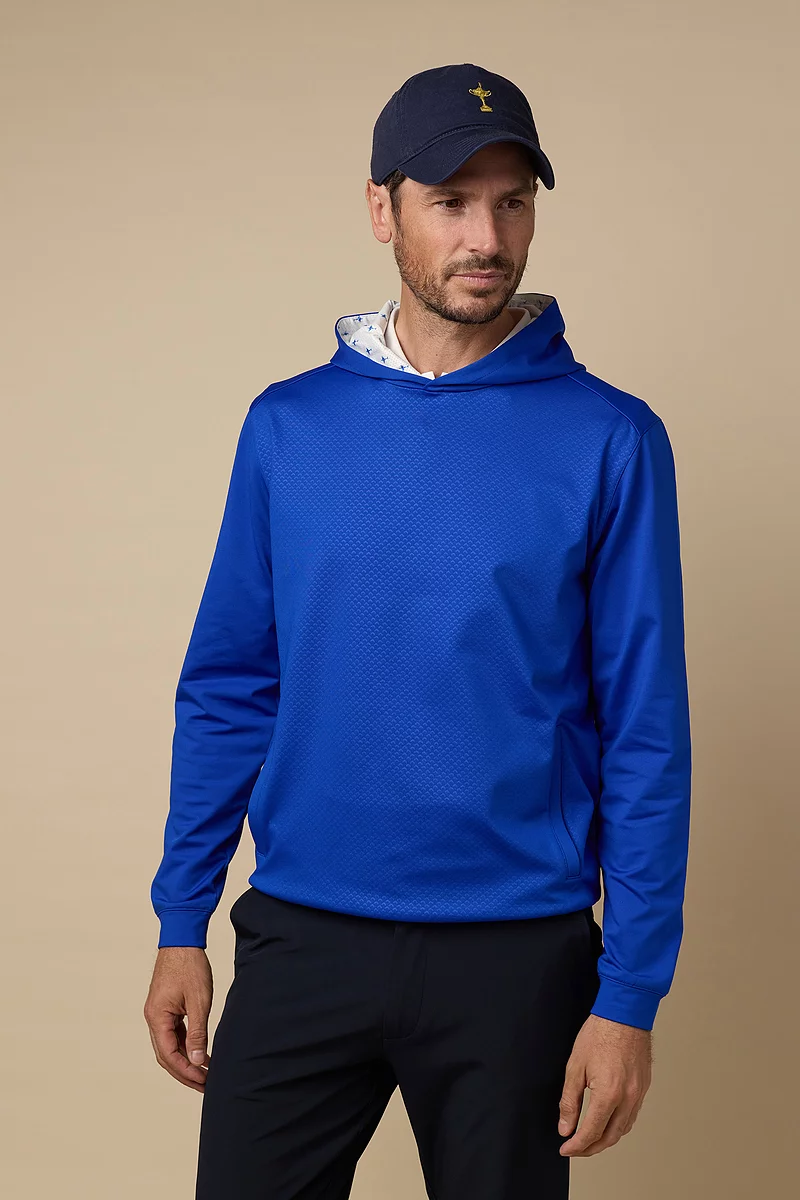 Mens Hooded Performance Ryder Cup Lined Midweight Golf Midlayer