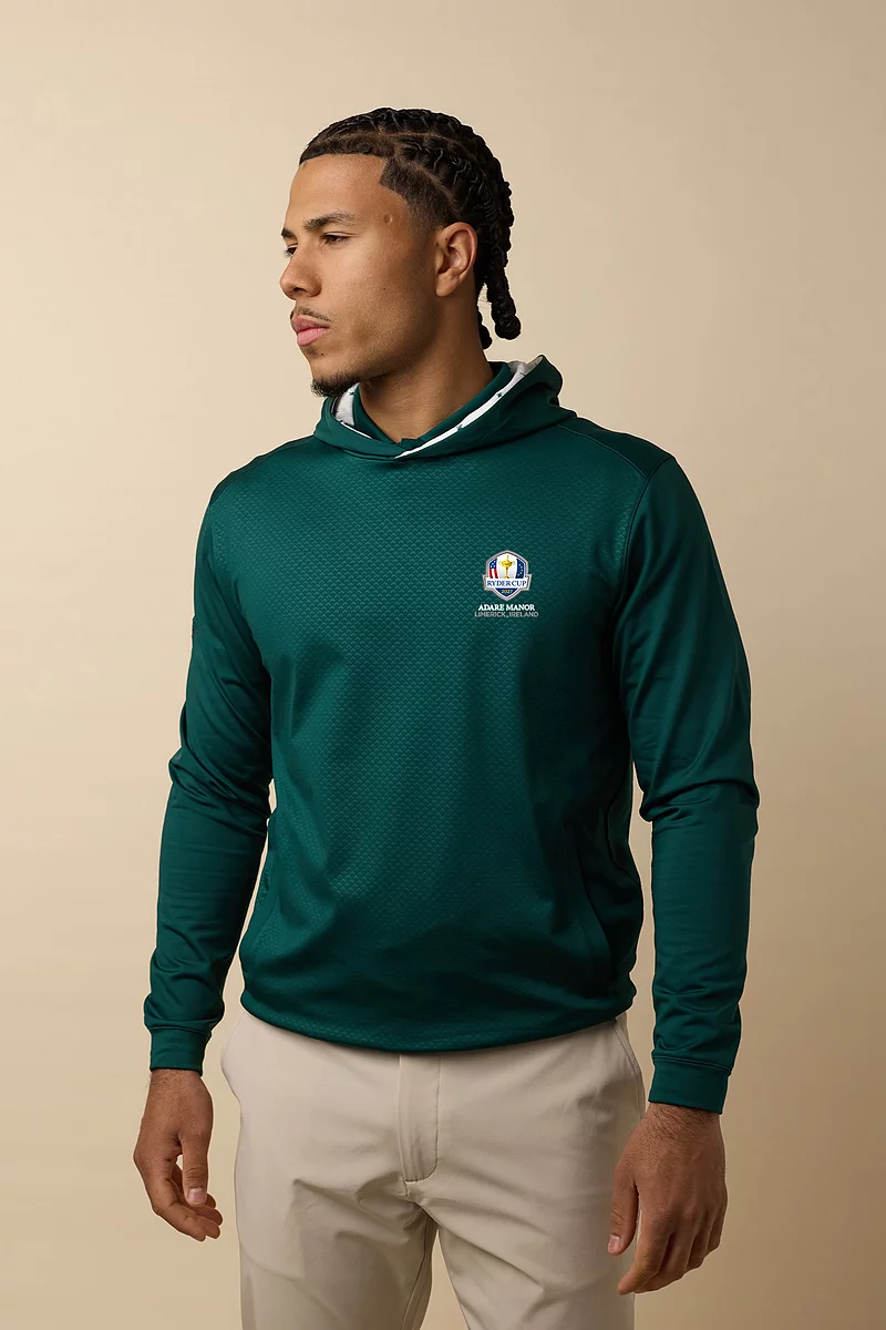 Official Ryder Cup 2027 Mens Hooded Performance Ryder Cup Lined Midweight Golf Midlayer