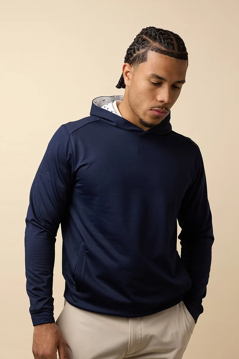 Mens Hooded Performance Ryder Cup Lined Midweight Golf Midlayer