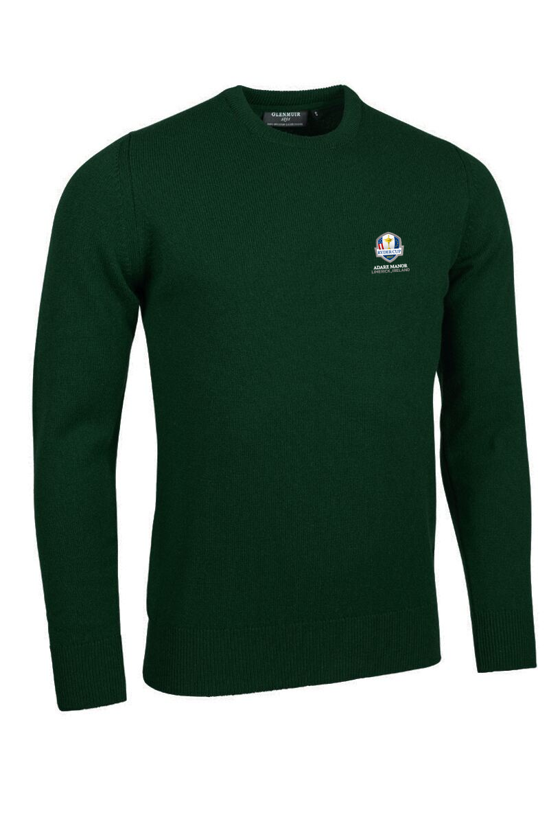 Official Ryder Cup 2027 Mens Crew Neck Lambswool Midweight Golf Sweater