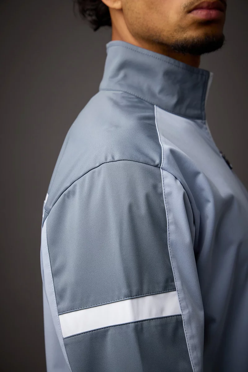 The Open Mens Quarter Zip Contrast Panelled Showerproof Golf Windshirt The Open Mens Quarter Zip Contrast Panelled Showerproof Golf Windshirt
