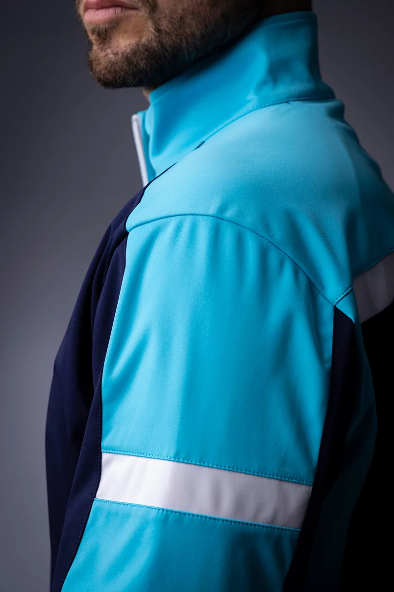 Official Ryder Cup 2027 Mens Quarter Zip Contrast Panelled Showerproof Golf Windshirt Official Ryder Cup 2027 Mens Quarter Zip Contrast Panelled Showerproof Golf Windshirt