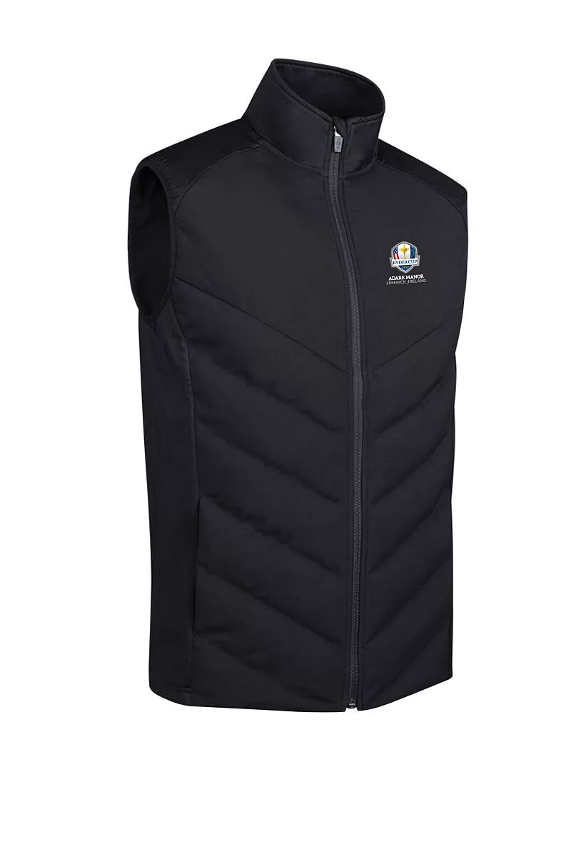 Ryder Cup 2027 Full Zip Bonded Chevron Padded Performance Thermal Golf Gilet