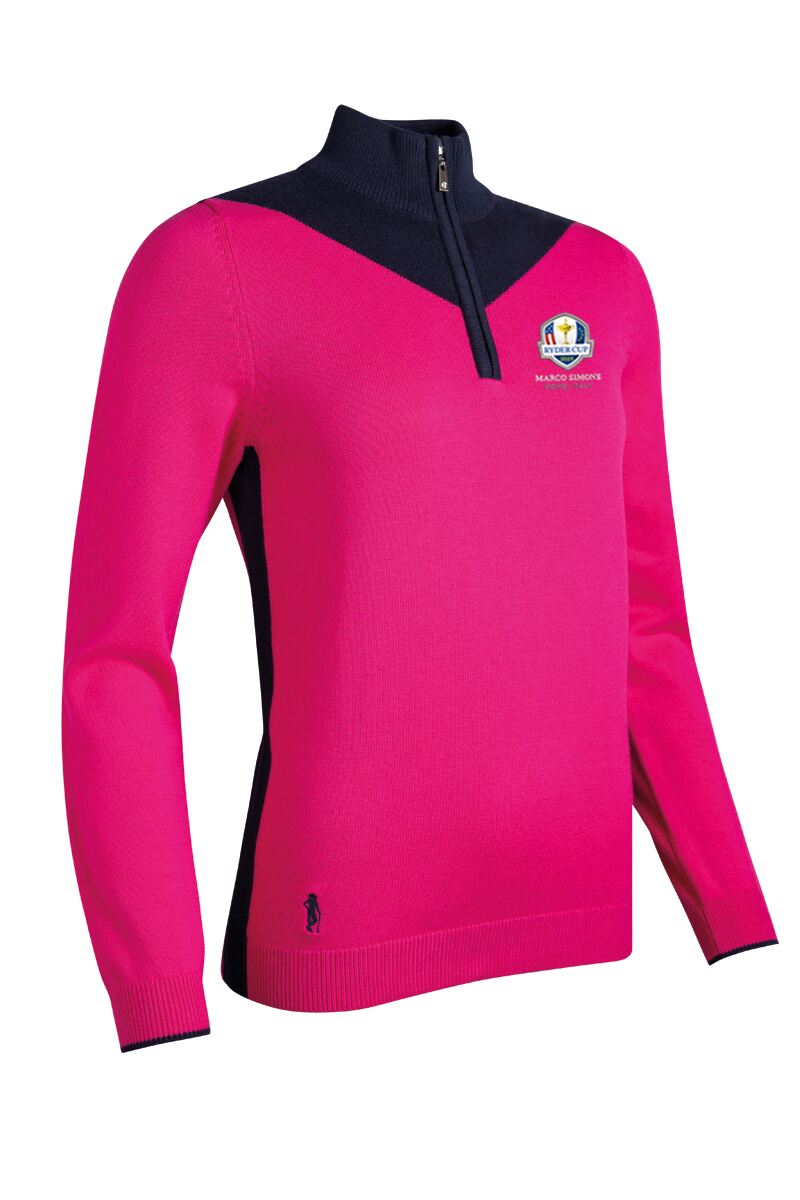 Official Ryder Cup 2023 Ladies Contrast Cashmere Olivia Sweater