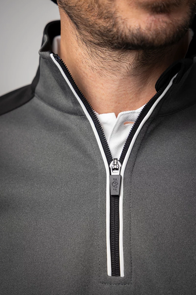Official Ryder Cup 2027 Mens Quarter Zip Colour Block Performance Golf Midlayer Official Ryder Cup 2027 Mens Quarter Zip Colour Block Performance Golf Midlayer
