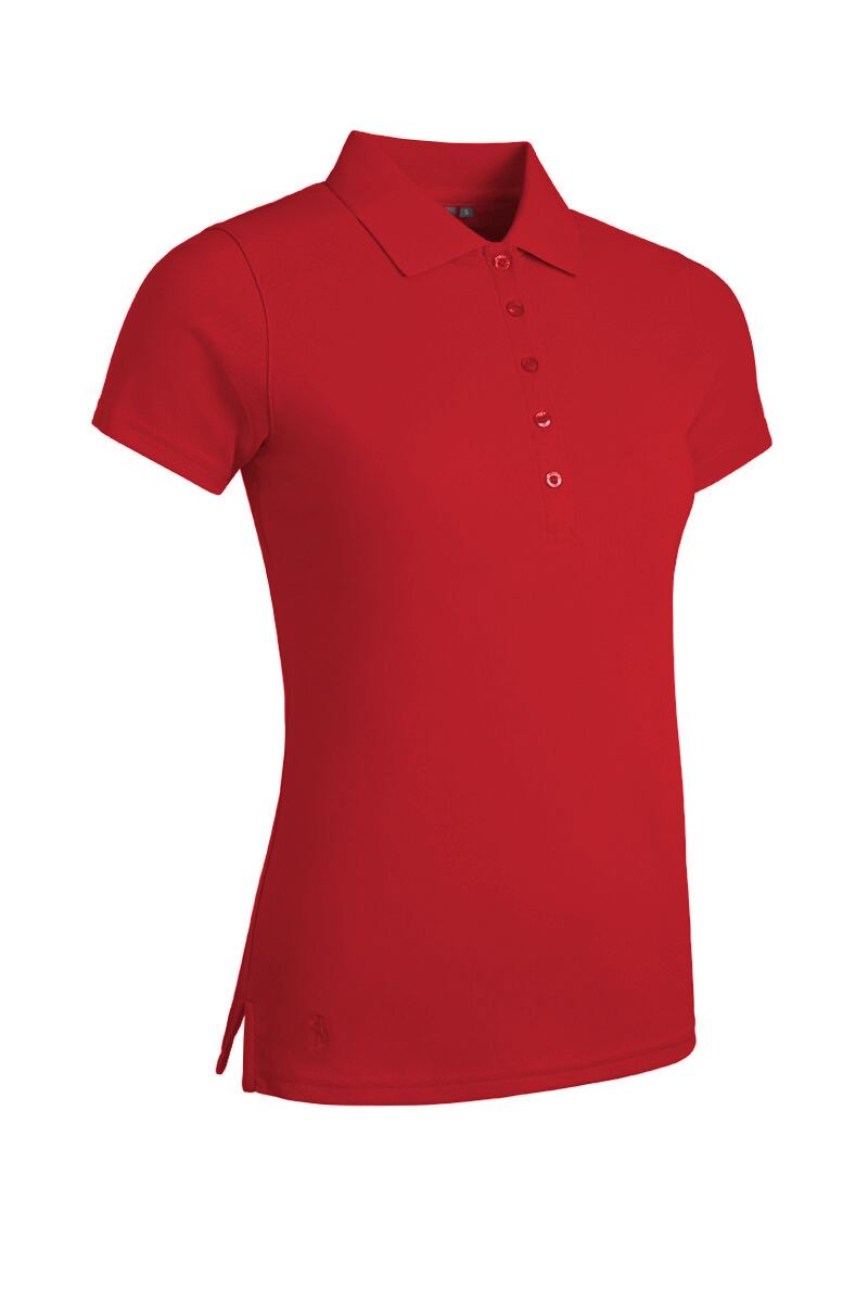 Ladies Performance Pique Golf Polo Shirt Garnet S