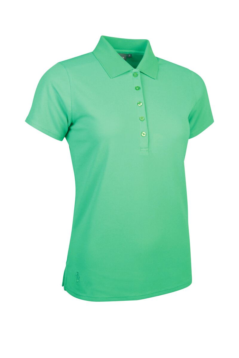 Ladies Performance Pique Golf Polo Shirt Sale Spring Green S