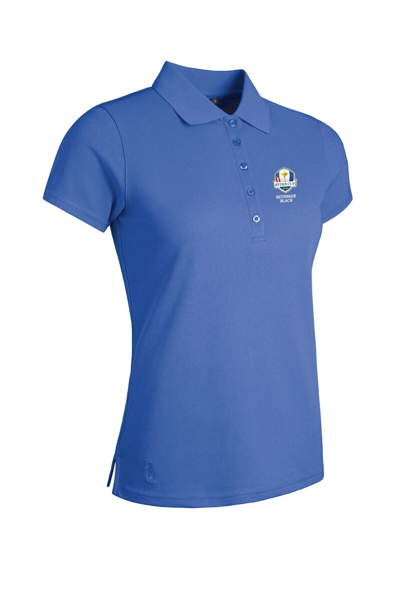 Official Ryder Cup 2025 Ladies Performance Pique Golf Polo Shirt Tahiti L