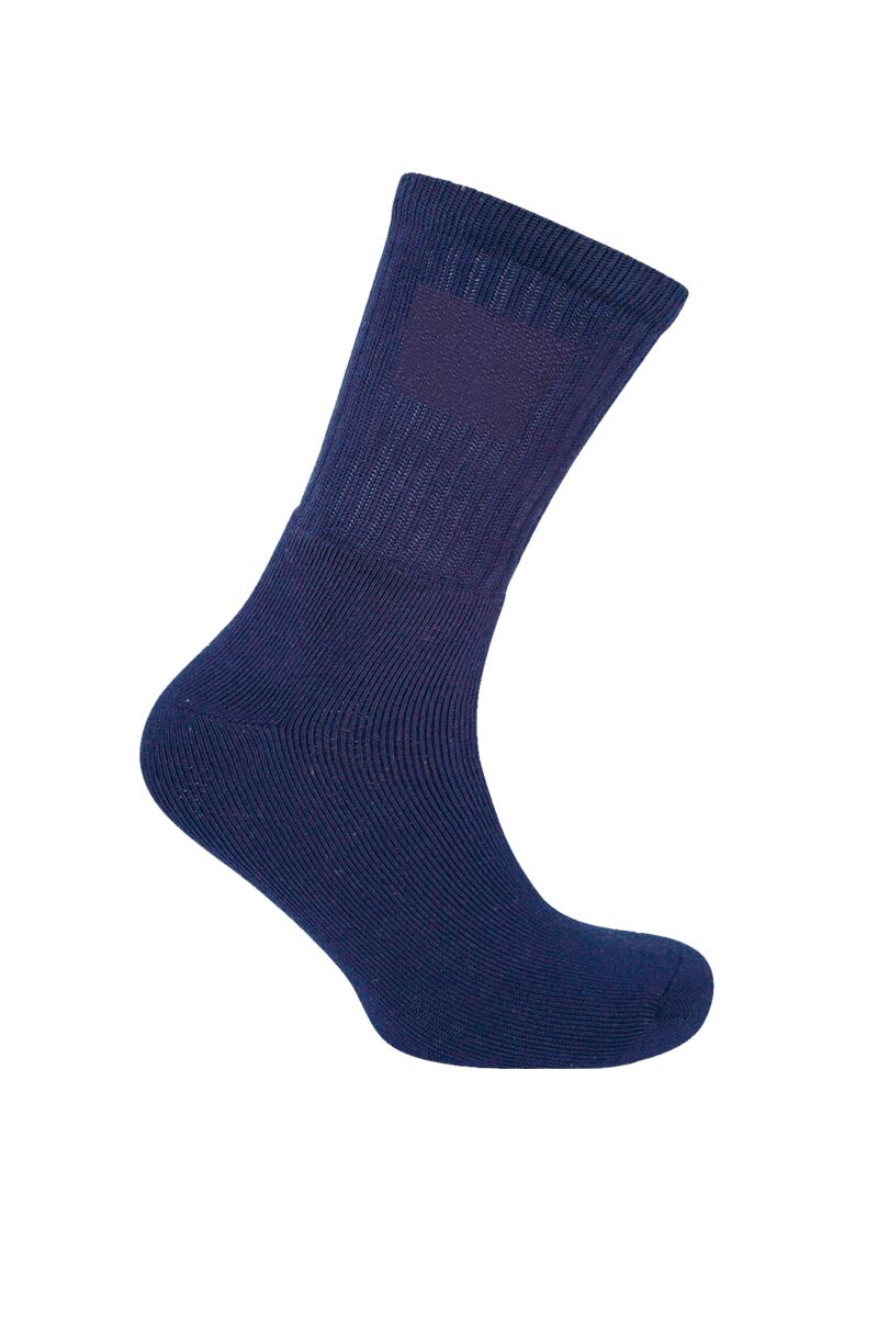 Mens Personalised Cotton Crew Golf Socks for Embroidery Navy UK 6-11