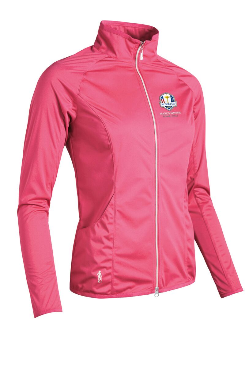 Official Ryder Cup 2025 Ladies Zip Front Water Repellent Golf Jacket Sorbet L