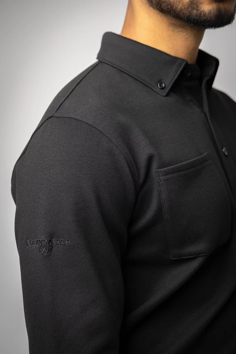 The Open 2025 Mens Long Sleeve Thermal Performance Golf Polo Shirt The Open 2025 Mens Long Sleeve Thermal Performance Golf Polo Shirt