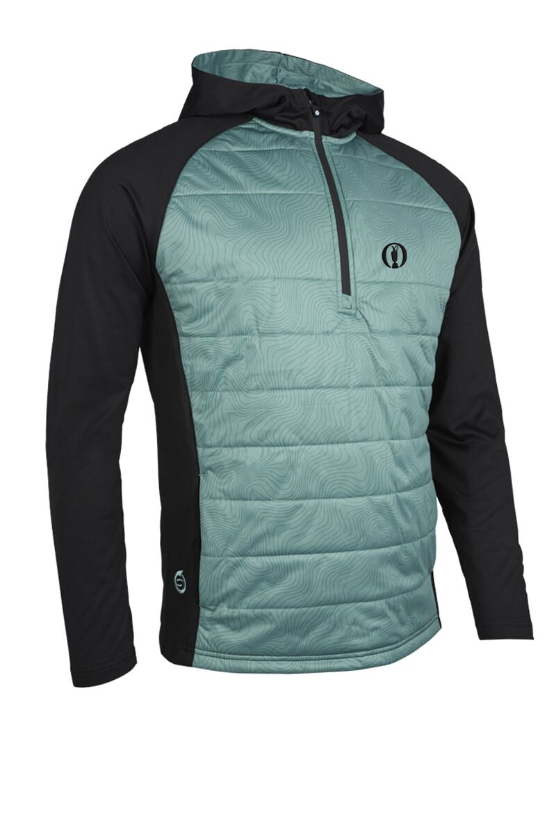 The Open Mens Hybrid Padded Performance Midweight Golf Hoodie