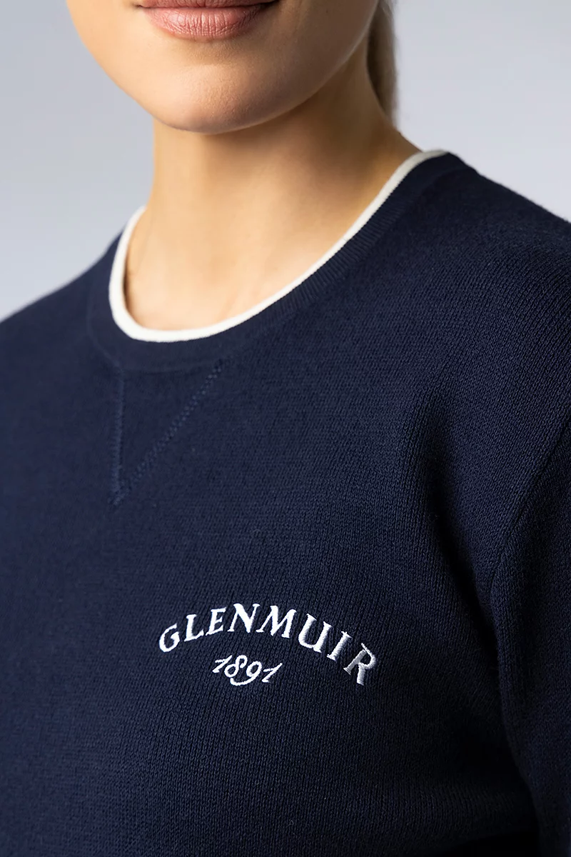 Mens and Ladies Crew Neck V Insert Tipped Touch of Cashmere 1891 Heritage Sweatshirt Mens and Ladies Crew Neck V Insert Tipped Touch of Cashmere 1891 Heritage Sweatshirt
