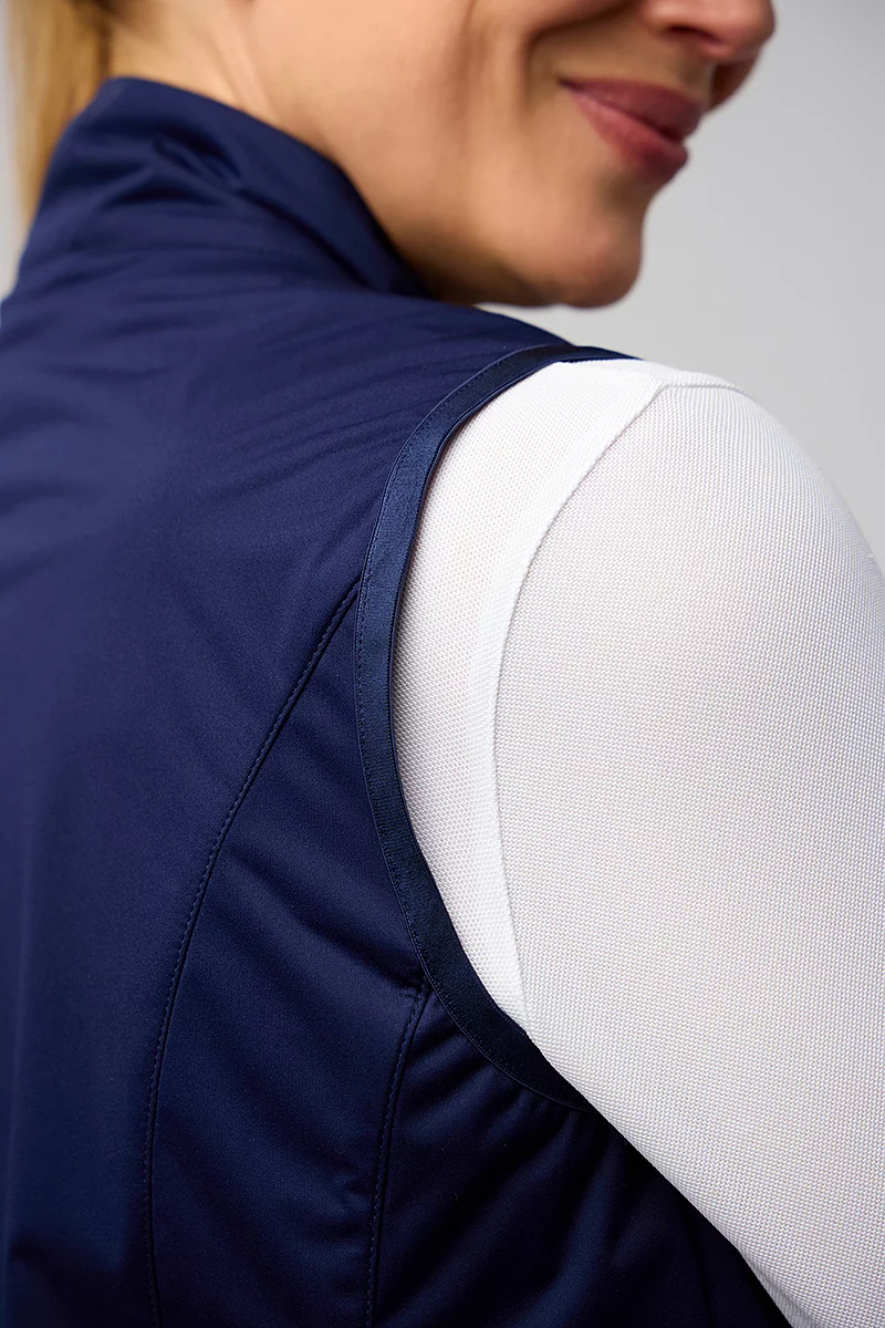 The Open Ladies Full Zip Lightweight Stretch Water Repellent Golf Gilet