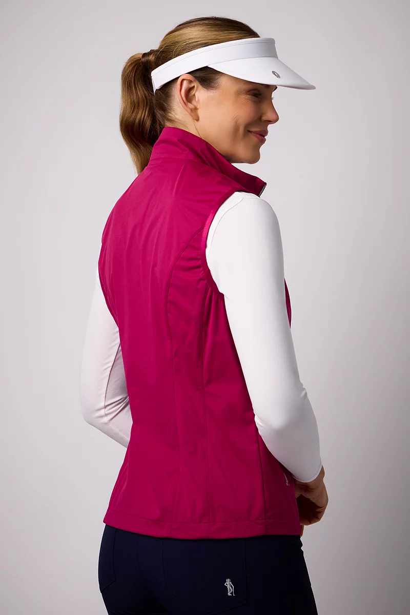 The Open Ladies Full Zip Lightweight Stretch Water Repellent Golf Gilet