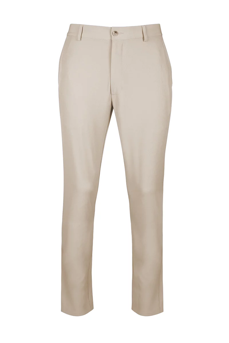 Mens Lightweight Stretch Performance Golf Trousers Linen Short 36