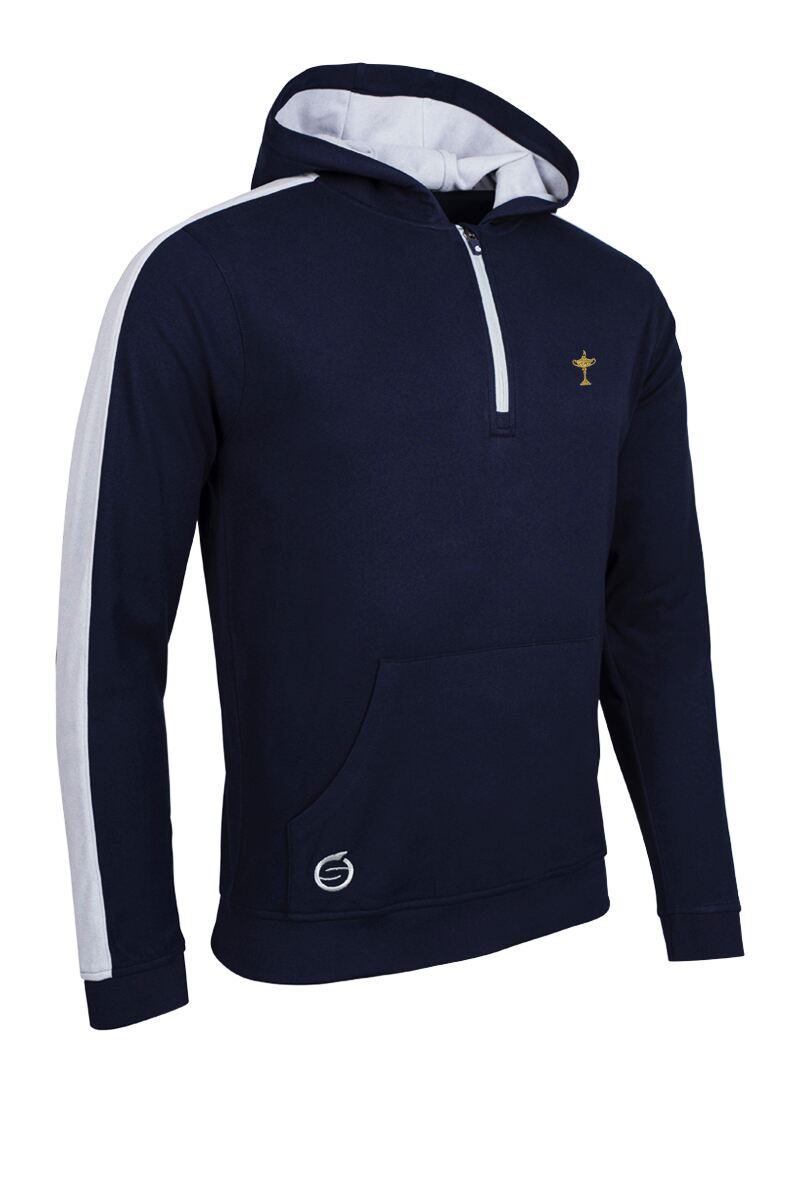 Official Ryder Cup 2027 Mens Thermal Contrast Sleeve Fleece Showerproof Golf Hoodie